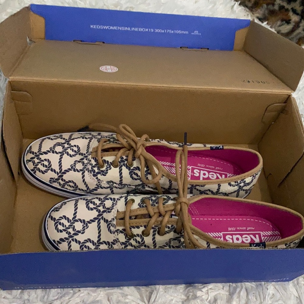 Keds Champion Knot Sneaker Natural Women’s Sz 8.0